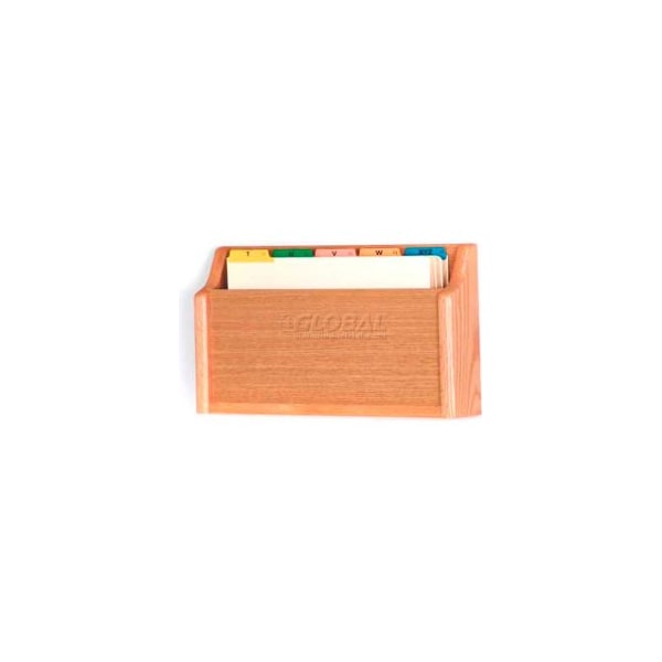 Wooden Mallet Wooden Mallet Single Square Bottom Legal Size File Holder, Light Oak CH17-1LO - main